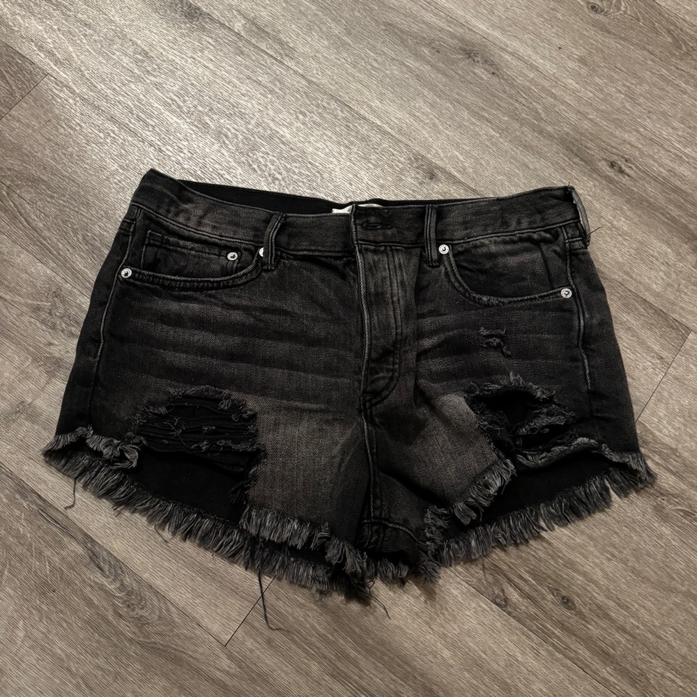 We The Free Black Women's distressed Jean shorts